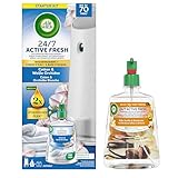 Air Wick Active Fresh Wasserbasiertes Automatisches Duftspray Starter Set inklusive Nachfüller 1x228ml Cotton & Weiße Orchidee & 1x 228ml Süße Vanille & Sheabutter