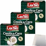 usy Bundle für Lien Ying Creola de Coco Premium Kokosmilch 90% 3er Pack (3x200ml Pack) + usy Block