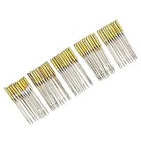 TOPINCN Elektrische Nähmaschinennadel, Sehr Langlebig, Glatte Nähnadel für Anfänger, für Haushaltsnähmaschine, Multifunktional, Metall, HAx1, 5 Packungen