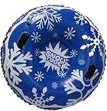 Aufblasbare Schneereifen mit Griffen, Aufblasbarer Schlitten, Schneereifen mit abnembarer Schleppleine, Schneeschlauch Rodelreifen mit gepolstem Sitz für Kinder & Erwachsene - SNOWRIDER