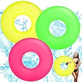 3P Schwimmreifen Erwachsener Ø 91cm Schwimmring Poolring Aufblasbarer Schwimmring Klein Sommer Wasser,Dauerhafter Pool Schwimmen,Lustiges Pool Float Spielzeug Schwimm für Schwimmbadparty Sommerpool