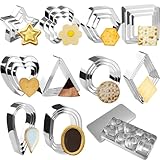 Plätzchenausstecher, 30 Stück Ausstechformen Weihnachten Set, Mini Keksausstecher Edelstahl Ausstecher Set, Mini-Ausstecher-Set für Küche Backen Geburtstag Weihnachten Valentinstag