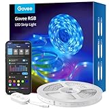 Govee WiFi LED Strip 5m, Smart RGB LED Streifen, App-steuerung, Musik Sync, Funktioniert mit Alexa und Google Assistant, Farbwechsel DIY Deko für Schlafzimmer Wohnzimmer