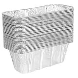 ibasenice 30 Stück Aluminiumfolie Ölanschlussbox Air Fryer Grillpfanne Auffangwannen Aus Aluminium Grillschalen Für Den Außengrill Fettauffangwanne Grillplatte Grillen Grillfettfänger Silver