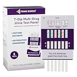 Prime Screen Drogentest schnelltest 6-in-1 Urin Drogentest 5x Drogentest auf Cannabis THC Kokain Opiate Methamphetamin Amphetamine Benzodiazepine Drug Test