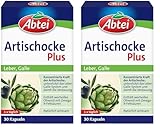 Abtei Artischocke Plus Kapseln - zur Unterstützung des Leber-Galle-Systems und der Verdauung, 30 Stück (Packung mit 2)