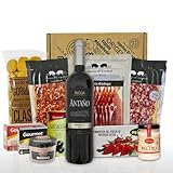 Präsentbox - Ein Tapas-Abend für Zwei - Spezialitäten aus Spanien - Geschenk-Idee für Gourmets & Freunde der spanische Küche