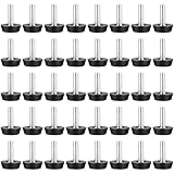 40 STK Stellfüße M6 Verstellbare Möbelfüße Stellfuß m6 x 20 mm, Verstellschrauben mit Schraubfüße, höhenverstellbare Füße Regulierschraube, maschinenfüße für Stuhl Tisch Sofa