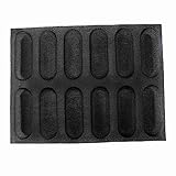 JNJOOD In der Pfanne für perforiertes Brot, Antihaftbeschichtung aus Silikon, Formen für Hot Dog, Brotformen