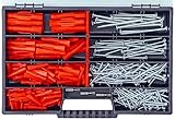Tox TRI Allzweckdübel Sortiment 277 Teilig im praktischen Koffer DÜBEL + SCHRAUEBN + BITS Universaldübel Befestigungssortiment mit TX Schrauben