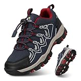 UOVO Turnschuhe Jungen Wanderschuhe Sneakers Kinder Trekking Schuhe Outdoor Sportschuhe Laufschuhe Blau 38