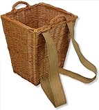 Kiepe 2 Großvarianten Tragekorb Huckelkorb Rückentragekorb Weide Weidenkiepe Geflochten Holzkorb (Kleiner)