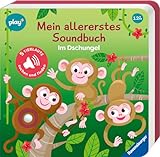 Ravensburger Play+ Mein allererstes Soundbuch: Im Dschungel, Baby-Buch ab 1 Jahr, Sachen suchen und hören: Sachen suchen und hören