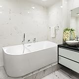 Marylo Eckbadewanne, rechts, 170 cm, Acryl, modernes Design & ergonomischer Komfort