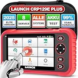 LAUNCH CRP129E Plus OBD2 Diagnosegerät Alle System Scanner mit 8 Reset, ABS/Einspritzdüsen-Codierung/Öl/Drosselklappe/EPB/DPF/SAS/TPMS Reset/Batterieabgleich, lebenslanges WiFi-Update, 2025 Modelle