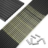 surwolf 32' Pfeilschäfte für Bogenschießwettbewerbe,24T Reiner Carbonschaft,ID 3.2 mm,Spine 300~1000, ±0,001',Carbonpfeil,für Recurvebögen und Compoundbögen,6&12 Stück (12pc, 700 Spine)