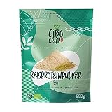 Reisprotein Pulver Bio - 500g. Reis Protein Pulver Vegan und Glutenfrei. Reisproteinpulver aus Kontrolliert Biologischem Anbau. Organic Rice Protein Powder.