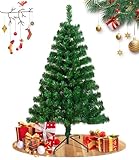 Künstlicher Weihnachtsbaum 180CM mit 800 Spitzen, Tannenbaum Christbaum Grün Fairytrees Weihnachtsbaum Weihnachtsbaum Künstlich, PVC und Metallhalterung Einfach Aufzuhängen Weihnachtsbaum Deko