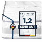 BMM Matratze 90x200cm Komfort 23 H2 medium/Kaltschaummatratze Öko-Tex Zertifiziert/orthopädische 7 Zonen Matratze Höhe 23cm Komfort 23 / Matratzen produziert in Deutschland