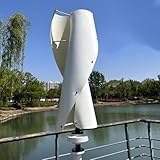 2000W Windkraftanlage Komplettset 24V 48V 96V 220V Hocheffiziente Kleinwindkraftanlage für Haus, Boot und Wohnmobil, Weiß 220V