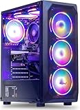 TitanFusion Gaming PC - Intel Core i5 14400F, RTX 5060 16GB DDR4, 500GB NVME, 5 RGB Fans, Windows 11 Pro Ready