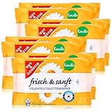 Gut & Günstig 8 Pack (560 Blatt) feuchtes Toilettenpapier 8er Pack Kamille