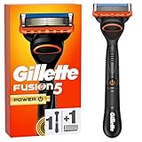 Gillette Fusion 5 Power Nassrasierer Herren, Rasierer + 1 Rasierklinge mit 5-fach Klinge, Geschenk für Männer