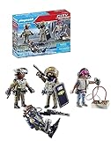 PLAYMOBIL City Action 71146 SWAT-Figurenset, SEK-Taucherin, SEK-Task Force, SEK-Manager und eine Schurkin, Spielzeug für Kinder ab 5 Jahren