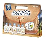 Alpenschnaps Jodel-Mix Tasche | Obstschnaps | 12x0,02l | Geschenkset mit verschiedenen Sorten | Pures Alpenglück im Glas Single Malt Whiskey