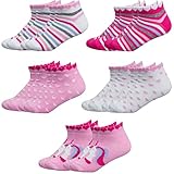 RØDER 10 Paar Kinder Sneaker Socken Jungen & Mädchen Sneakersocken für KIDS Kindersocken aus weicher Baumwolle kurze Socken (Mädchen, 27-30)