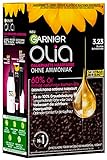 Garnier Olia Öl-Coloration, dauerhafte Haarfarbe, ohne Ammoniak für einen angenehmen Duft, intensive Farbkraft, 3.23 Dunkle Schokolade, 60 g