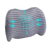 Senmudi Lumbalkissen Rückenkissen, Ergonomisches Lendenkissen aus Memory Foam,Lendenstützkissen für Autositze, Bürostuhl, Rückenstützkissen, Verstellbares Rückenkissen zum Ausruhen,Schlafen