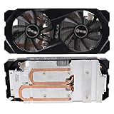 Mllepjdh VGA-Lüfter für GeForce 1660 1660Ti Super Will CPU-Lüfter, 4-polig, 4 Drähte, 2 Stück