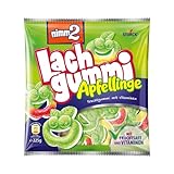 nimm2 Lachgummi Apfellinge – 1 x 225g – Saure Fruchtgummis mit Fruchtsaft und Vitaminen