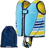 Limmys Premium Schwimmweste Kinder - Schwimmhilfe für Kinder und Kleinkinder – Moderne Kinder Schwimmweste Baby, für Jungen und Mädchen - Mit Kordelzug-Tasche