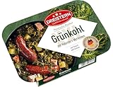 DREISTERN Grünkohl mit Kassler und Mettenden 800g I Herzhaftes Fertiggericht in Mikrowellenschale I Lange Haltbarkeit dank natürlicher Konservierung I Hausmacher Qualität