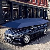 Beweglicher Carport, Vollautomatische Auto Zeltabdeckung mit Fernbedienung, Mobiler Klappcarport für den Außenbereich