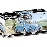 PLAYMOBIL Volkswagen 70177 Käfer mit Dachgepäckträger, abnehmbaren Dach und Heckklappe, Für Kinder ab 5 Jahren