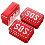 HAPINARY Outdoor Notfallbox 3 Stück Weißblech Kleine Medizinische Aufbewahrungsbox für Camping Abenteuer