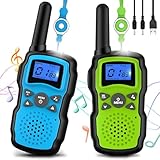 Wishouse Walkie Talkie Kinder 2er Set, Weihnachten Geburtstagsgeschenk für Mädchen Junge ab 4 5 6 7 8 9 10 Jahre,Funkgeräte Erwachsene Große Reichweite Usb Aufladbar mit Akku,Outdoor Camping Spielzeug