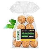 10er-Set Kickerkugeln Kickerbälle Korkkugeln | 31-35 mm | sehr leise | Naturkork | Kork-Kicker-Bälle Natur | Tischfussball, Kicker Ball, Tischfussball-Bälle 10 Stück |