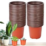 Ahuuen Pflanzenanzuchttöpfe | Drainage Pflanzentöpfe Anzuchttöpfe 100 Stück | Runde Multifunktionale Pflanzenzubehör Für Anzucht Und Umpflanzen