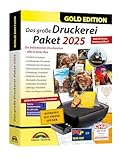 Das große Druckerei Paket 2025 - Einladungen, Glückwunsch Karten, Etiketten, CD-DVD Labels, Visitenkarten für Windows 11, 10, 8.1, 7