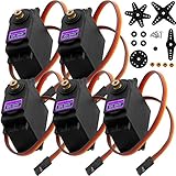 AZDelivery MG996R Micro Digital Servo Motor mit Metall Getriebe für RC Roboter Hubschrauber Flugzeug kompatibel mit Arduino inklusive E-Book!