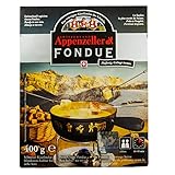 Food-United Schweizer-Käse Appenzeller-Fondue-Käse 2x 400g Swiss Schweizer Käsefondue mit Appenzeller für Fondue-Topf oder Caquelon cremig fein-herb zart-schmelzend