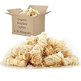 Bio-Anzünder 5 kg - Natürlicher Feueranzünder aus Holzwolle und Paraffinwachs - Ideal für Kamin, Grill und Feuerstelle - Umweltfreundlich und effizient