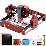 Laser Graviermaschine, Woxcker S1 3.5w Mini Tragbare Lasergravurmaschine 130mm*130mm für DIY, Holz, Papier, Blatt, Acryl, Leder usw.