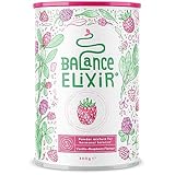 Balance Elixier - Mönchspfeffer (agnus castus), Yamswurzel, Myo Inositol & Vitamin B6 zur Regulation der Hormontätigkeit - Ergänzungsmittel für Frauen - Vanille-Himbeer Geschmack - 300g - 50 Portionen