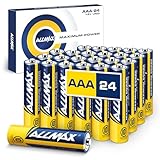 Allmax AAA Micro (LR03) Maximum Power Alkaline Triple A Batterien (24 Stück) - Ultra-Langlebigkeit, 10 Jahre Haltbarkeit, auslaufsicher, 1,5 V