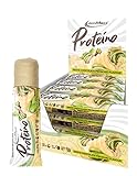 IronMaxx Proteino Proteinriegel - White Chocolate Pistachio 12 x 30g | High-Protein-Bar auf Waffelbasis mit cremiger Füllung | zuckerreduzierter Eiweißriegel glutenfrei und palmölfrei